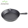 Venta al por mayor nuevo barato pre-sazonado redondo de hierro fundido cocinar huevo Fry Pan Set